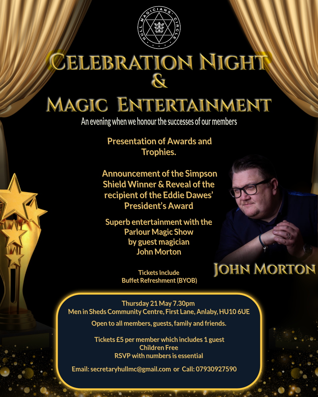 Celebration Night 2026 – Hull Magicians’ Circle Awards &amp; Magic Evening
