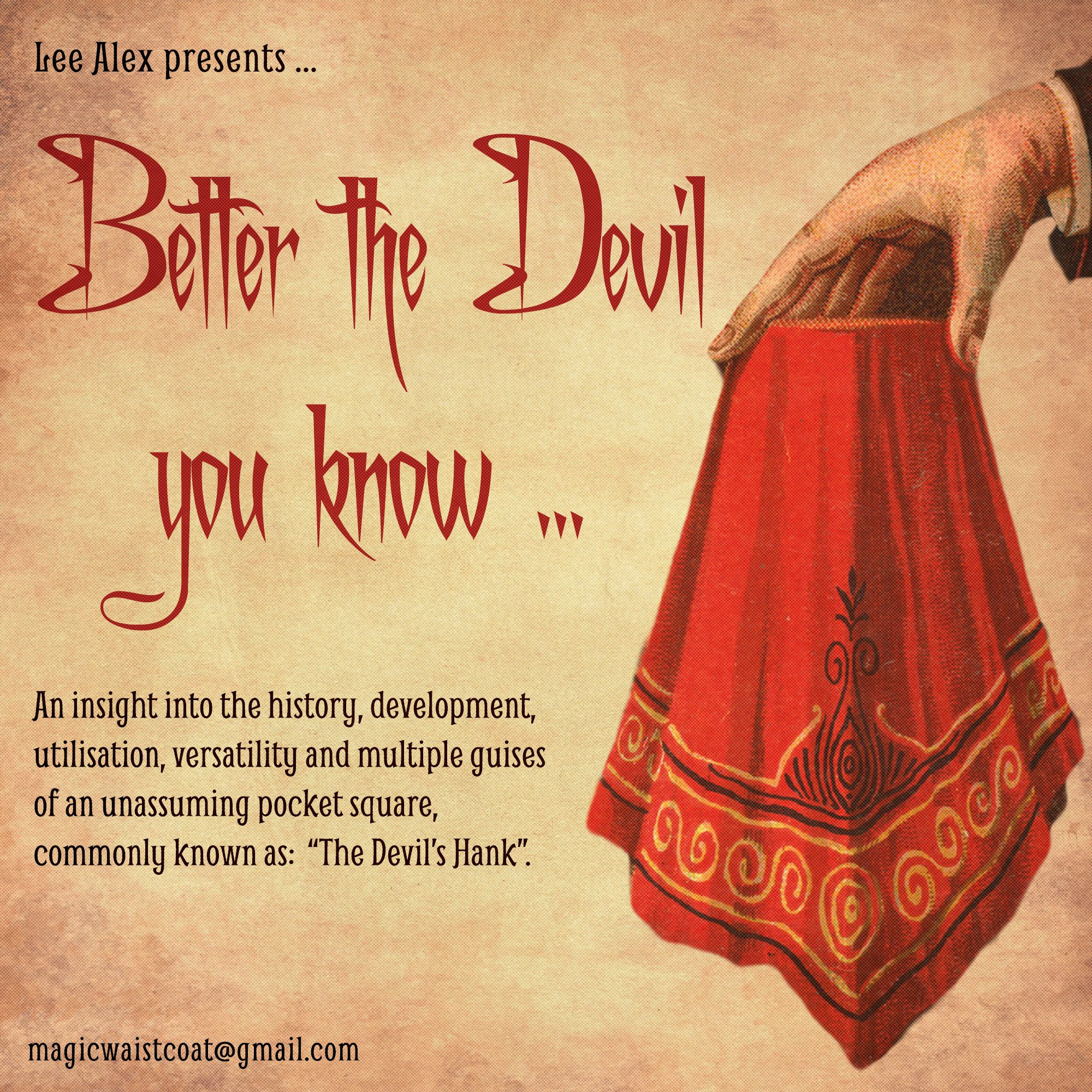An Evening with Lee Alex – Better the Devil You Know
