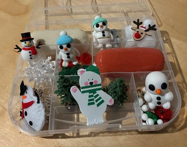 Snowman Sensory Bin