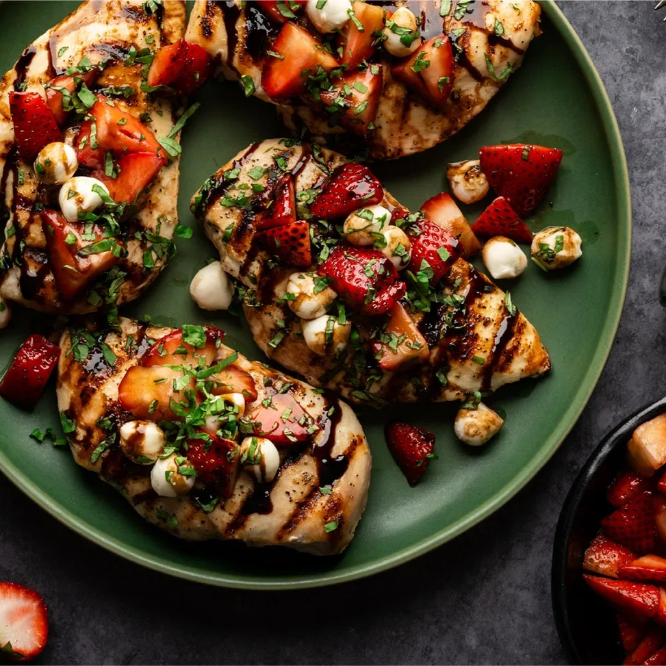 Strawberry Balsamic Mozzarella Chicken