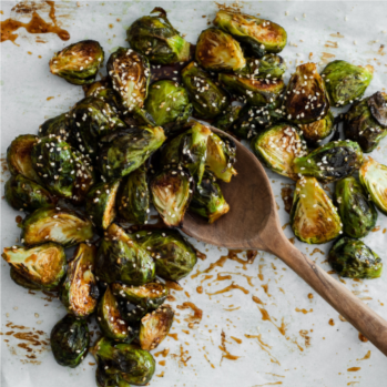 Sweet and Spicy Asian Brussels Sprouts