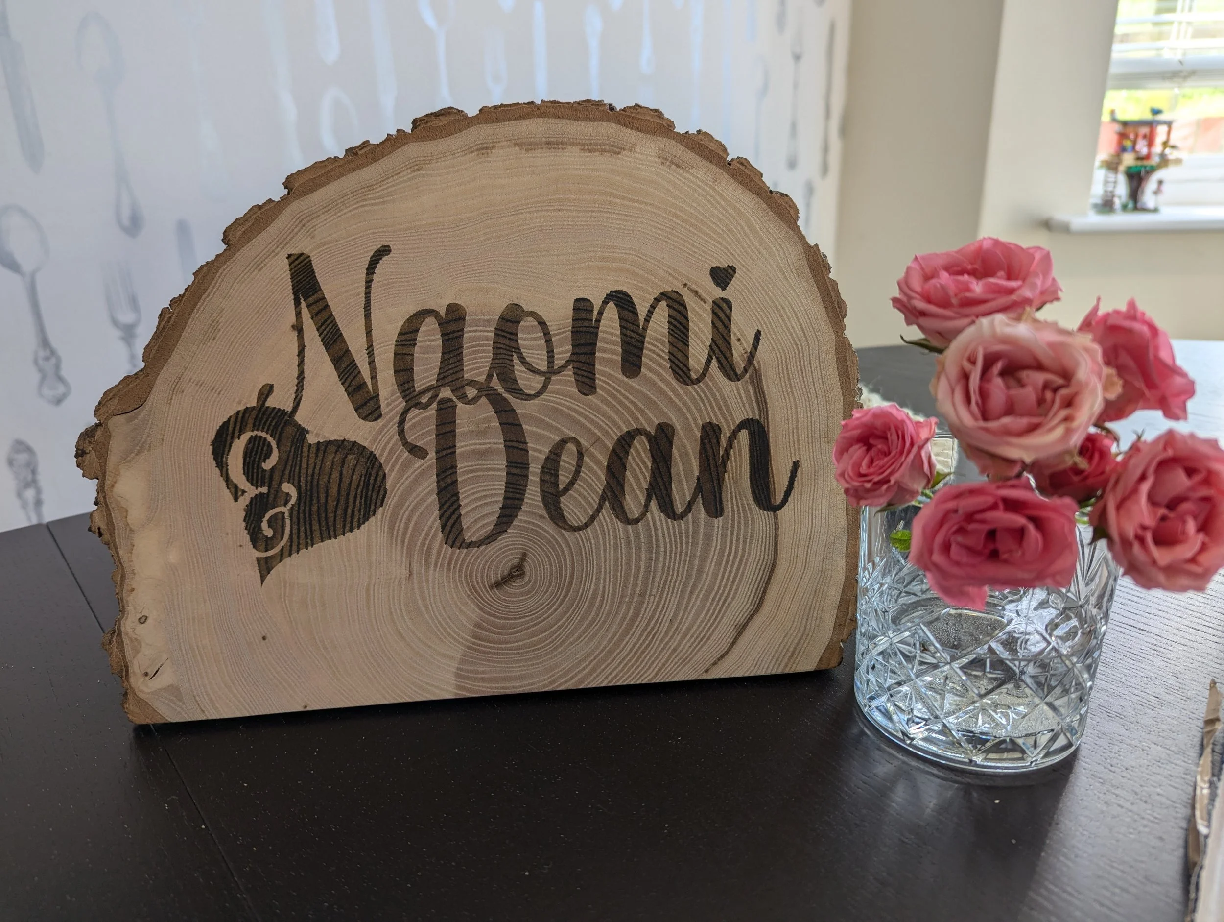 Personalized Log Slice Signs (For Sale)