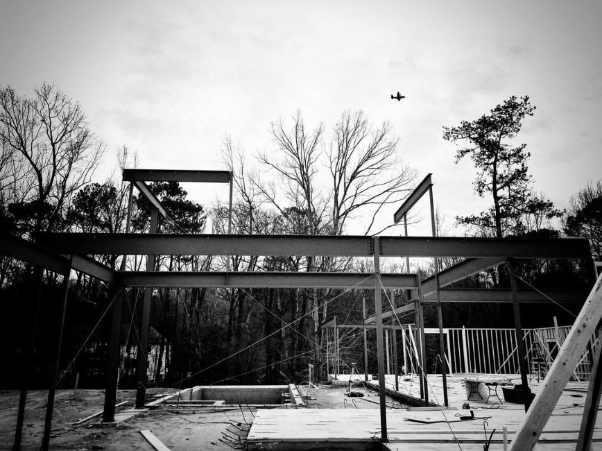 steel frame skeleton