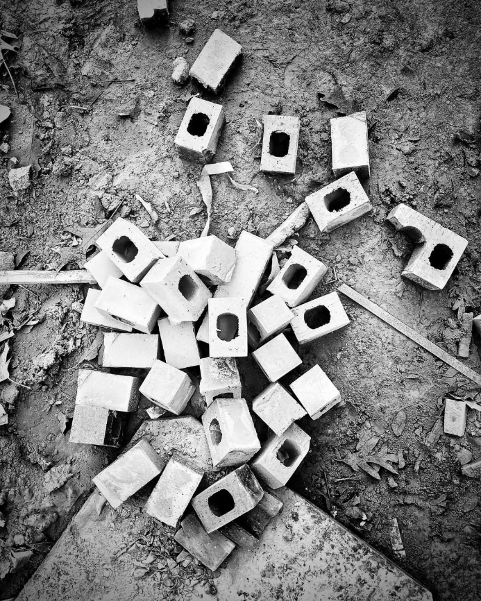 trimmed brick castoffs