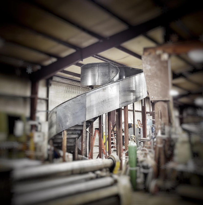 steel stair in the shop