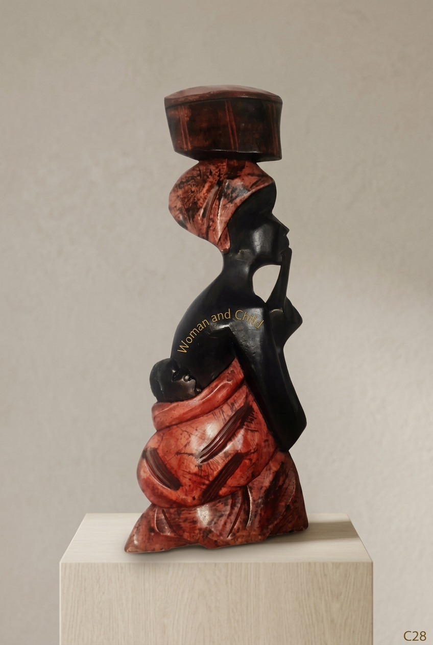 Handcrafted African Wooden Sculpture