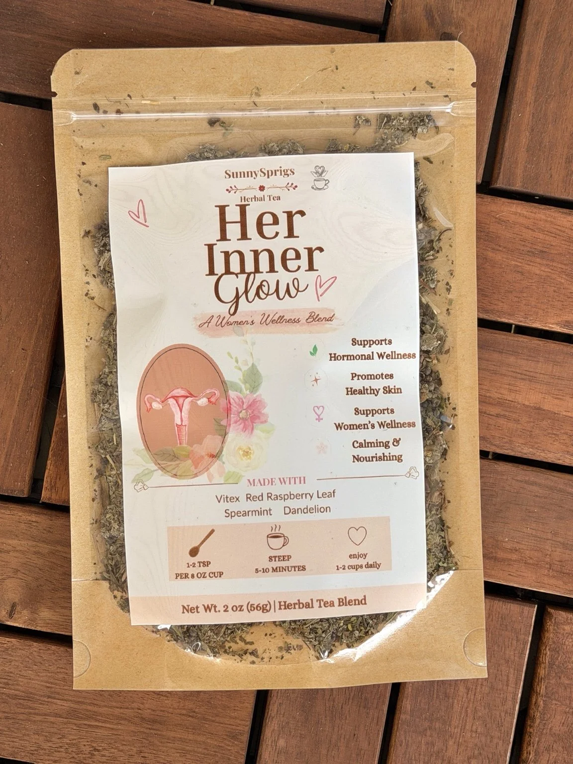 Her InnerGlow | Herbal Tea for Hormone Balance Support