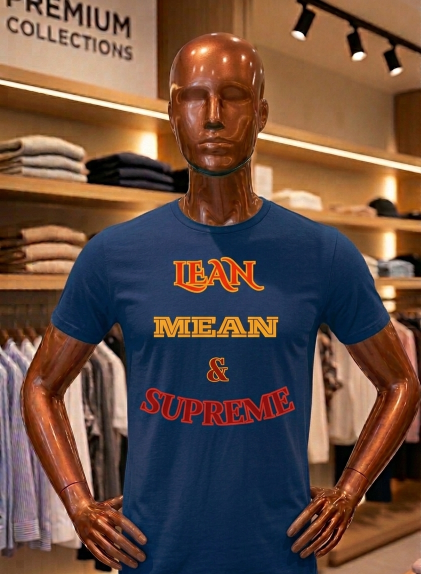 Men's Lean Mean & Supreme Jersey Tshirt