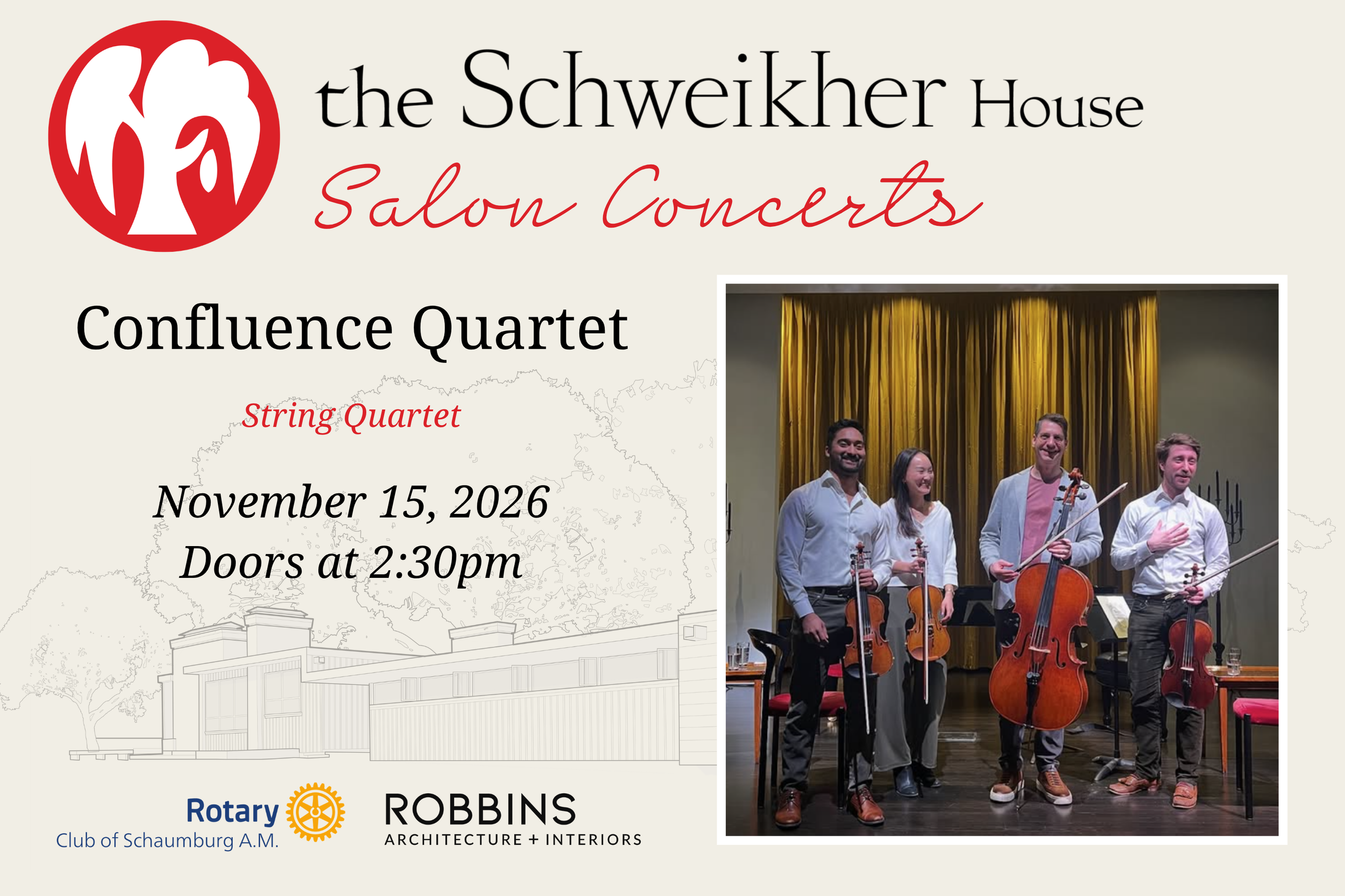 Confluence Quartet - 2026 Salon Concert Series