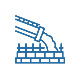 icon showing a pump truck pouring concrete