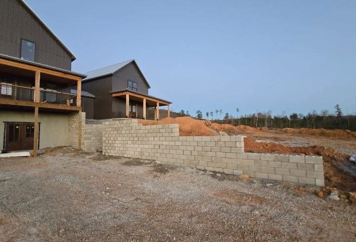 Irving College, TN Retaining Wall and Stairs Project