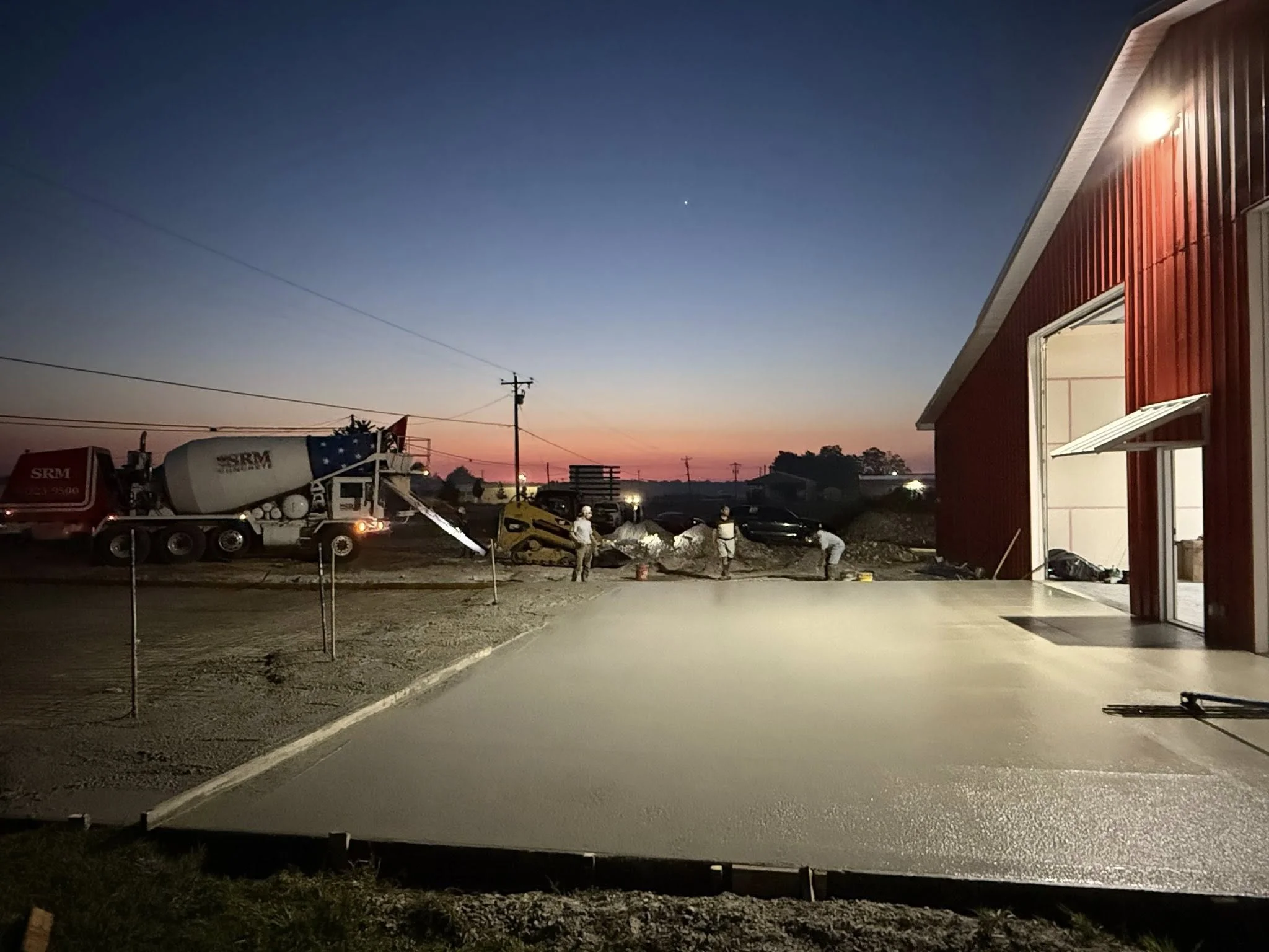 Centertown Fire Department Concrete Pad Install