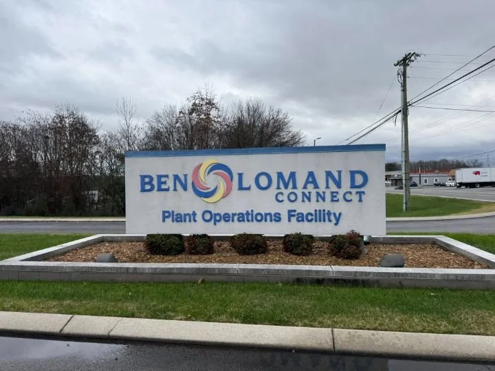 Ben Lomand Connect Plant Operations Facility sign in McMinnville TN