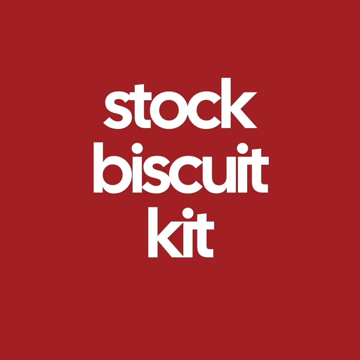 Stock Biscuit Kit