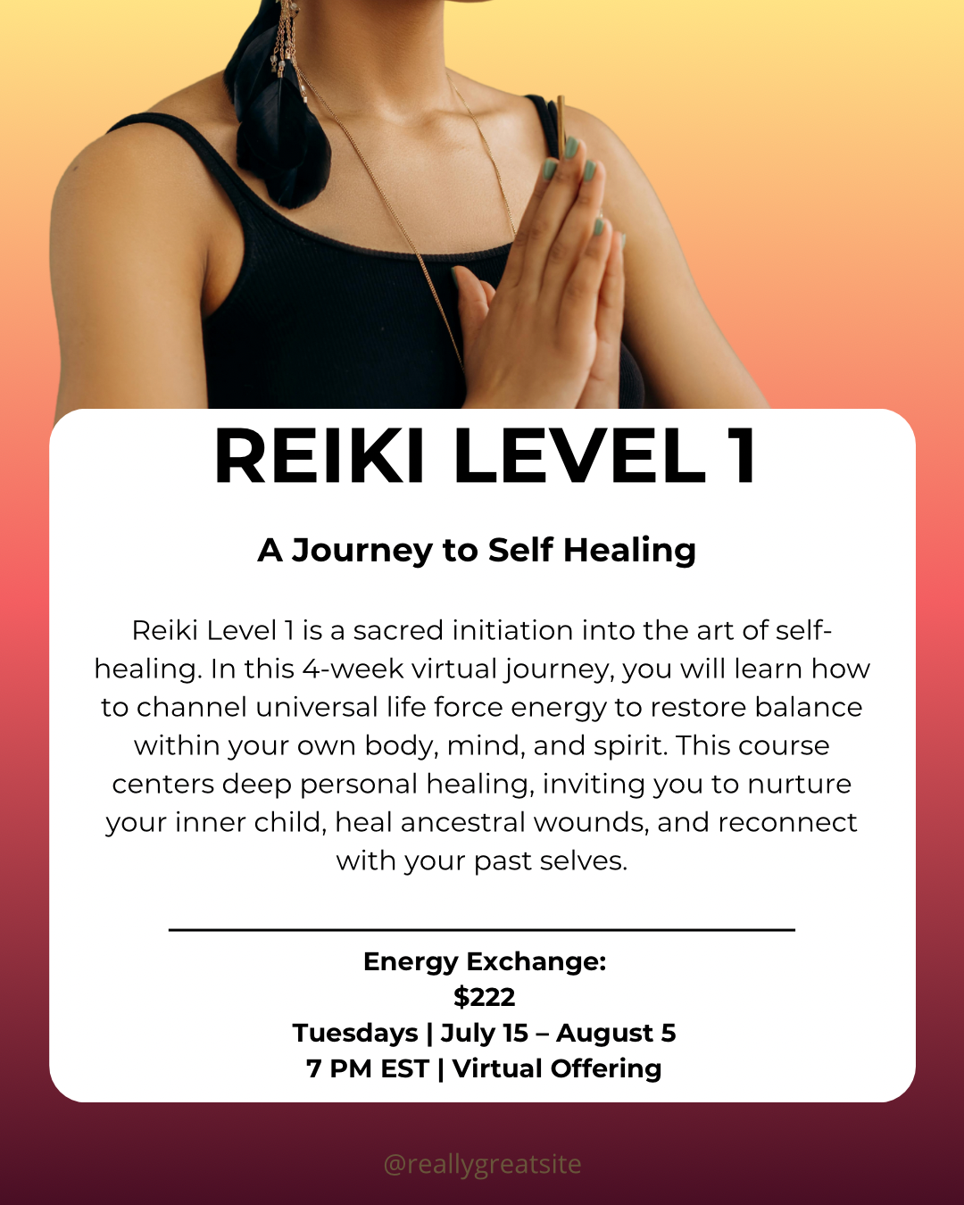 Reiki Level 1: A Journey to Self Healing