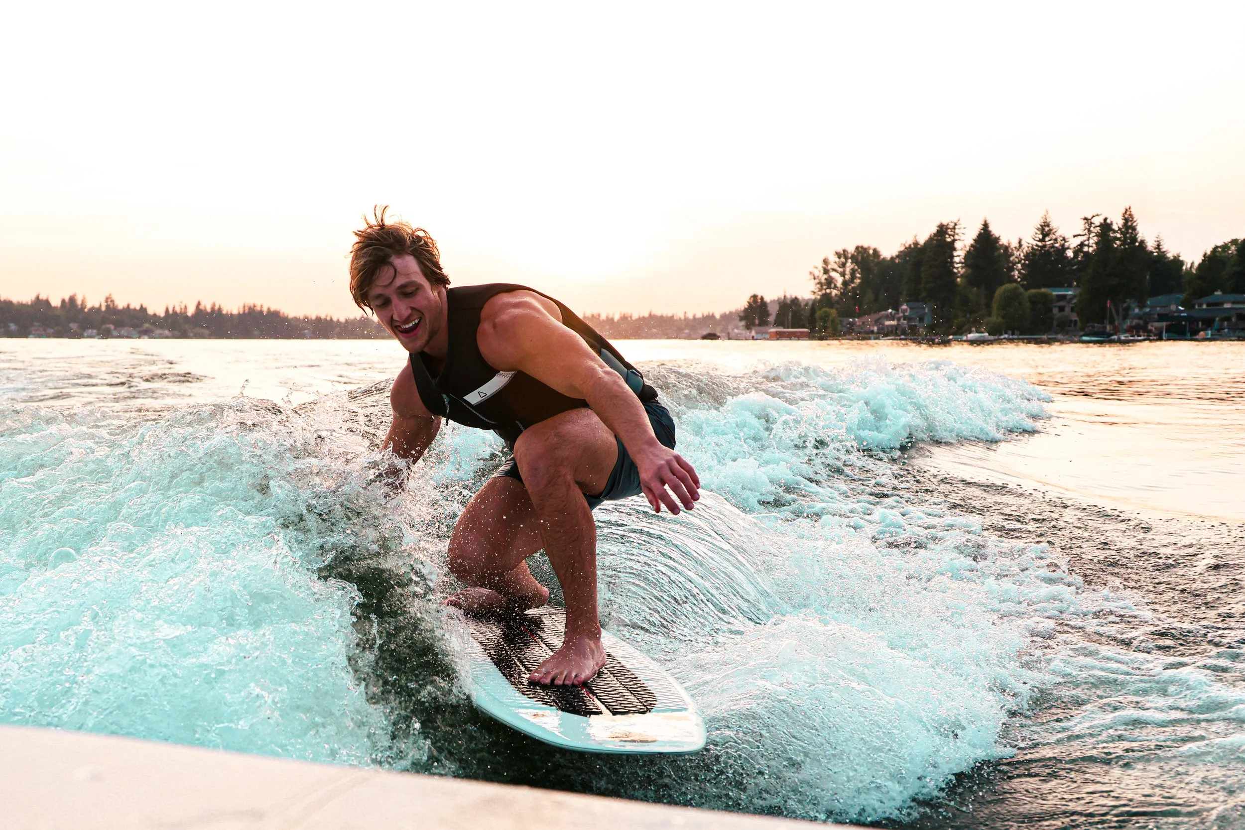 Best Time of Day to Wakesurf on Lake Whatcom