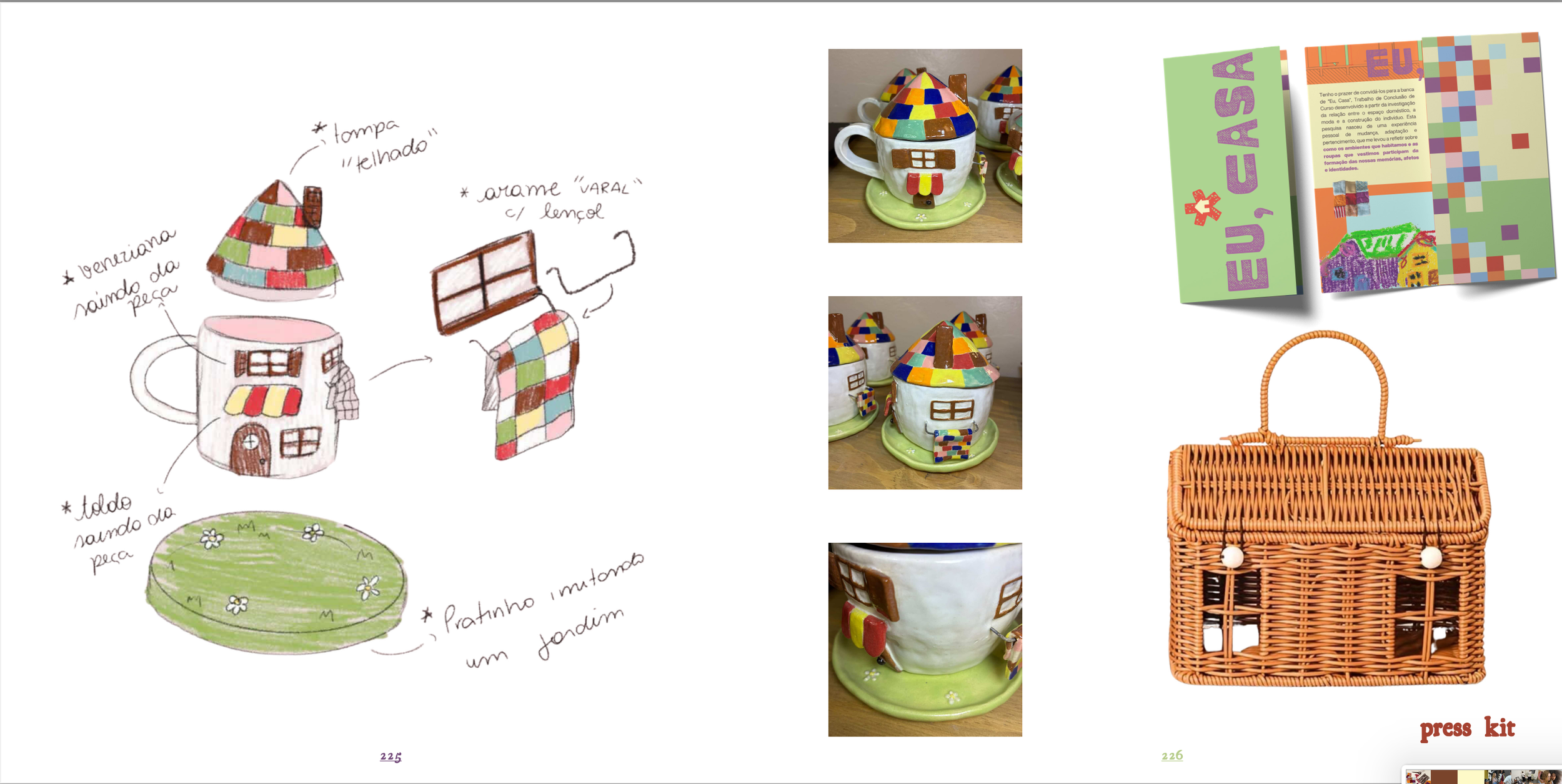 Press Kit: cesta + caneca + panfleto