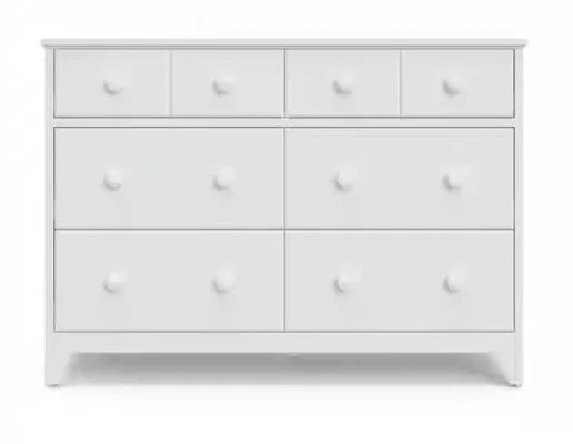 White six-drawer dresser selected for the La Petite children’s bedroom.