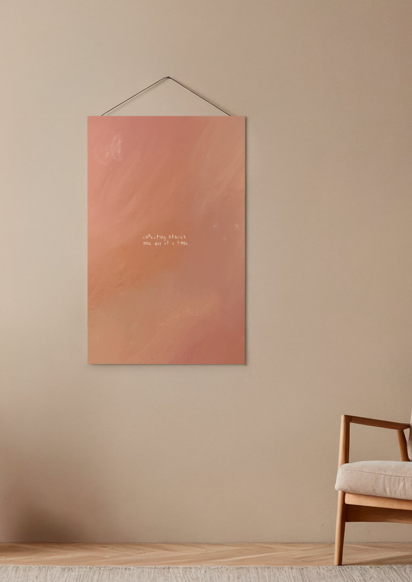 A4 Art Print: Collecting stories, one day at a time.