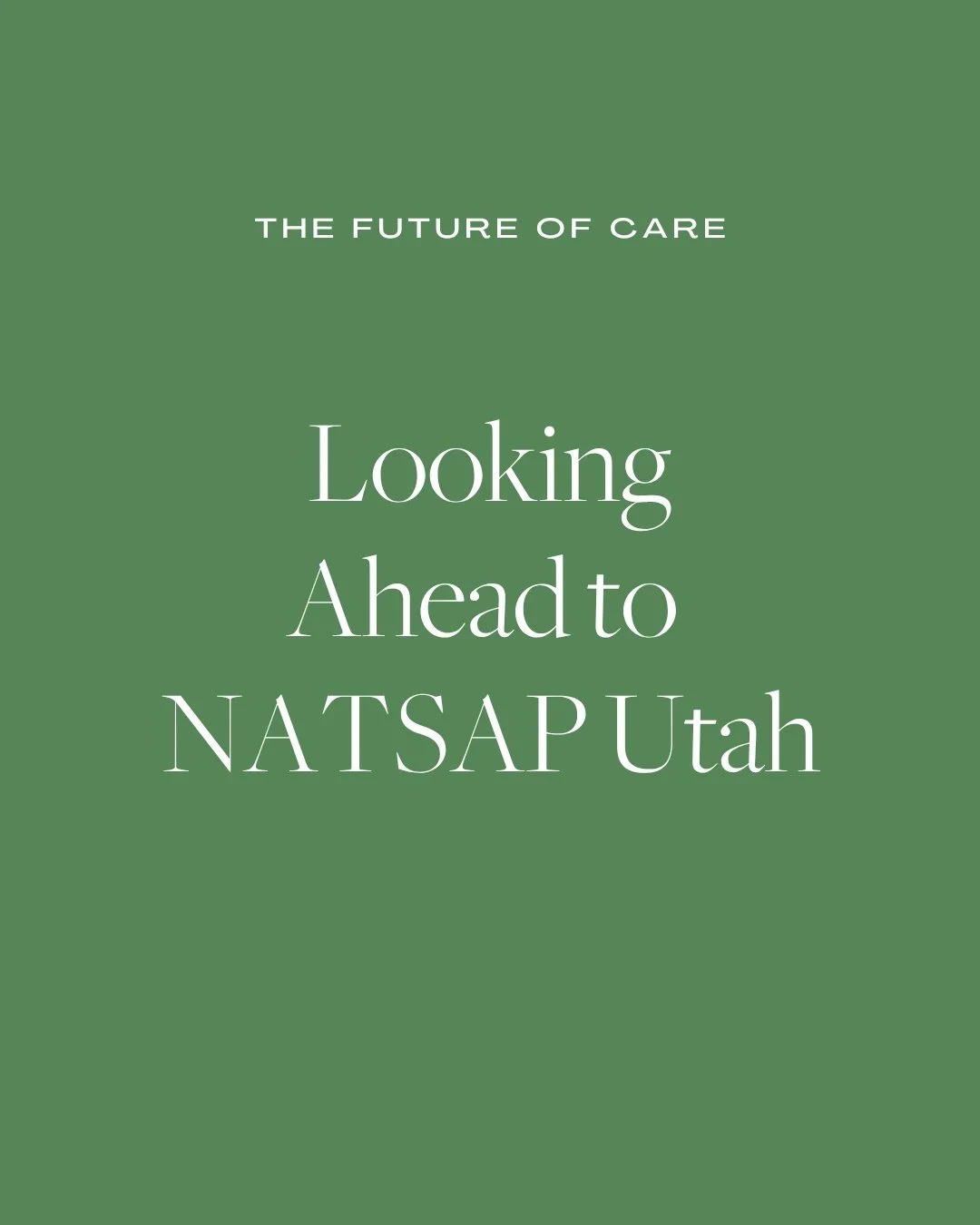Looking Ahead to NATSAP Utah