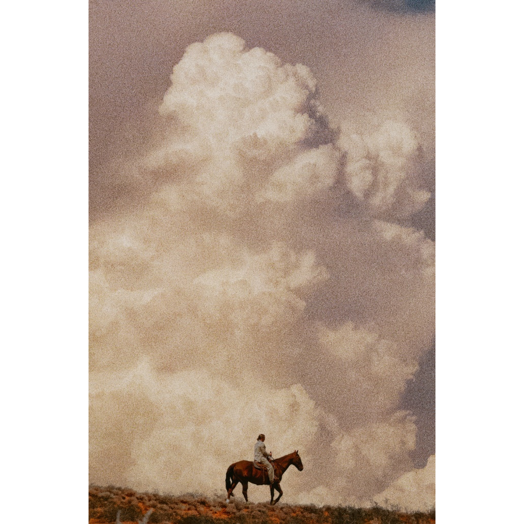 Man on Horse - Storm Cloud