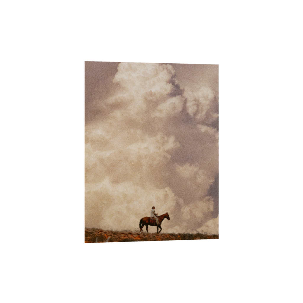 Man on Horse - Storm Cloud