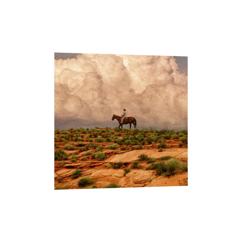 Man on Horse - Western