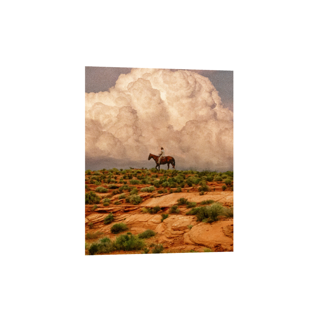 Man on Horse - Western