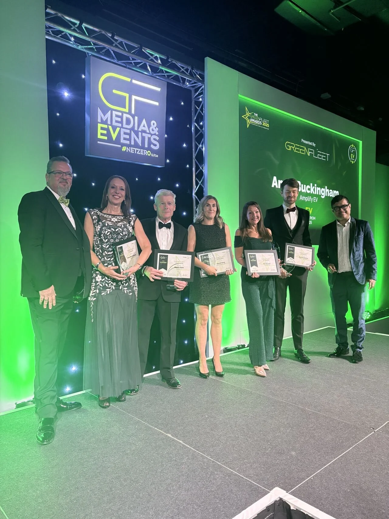 Anne Buckingham receives personal award at the GREENFLEET Awards