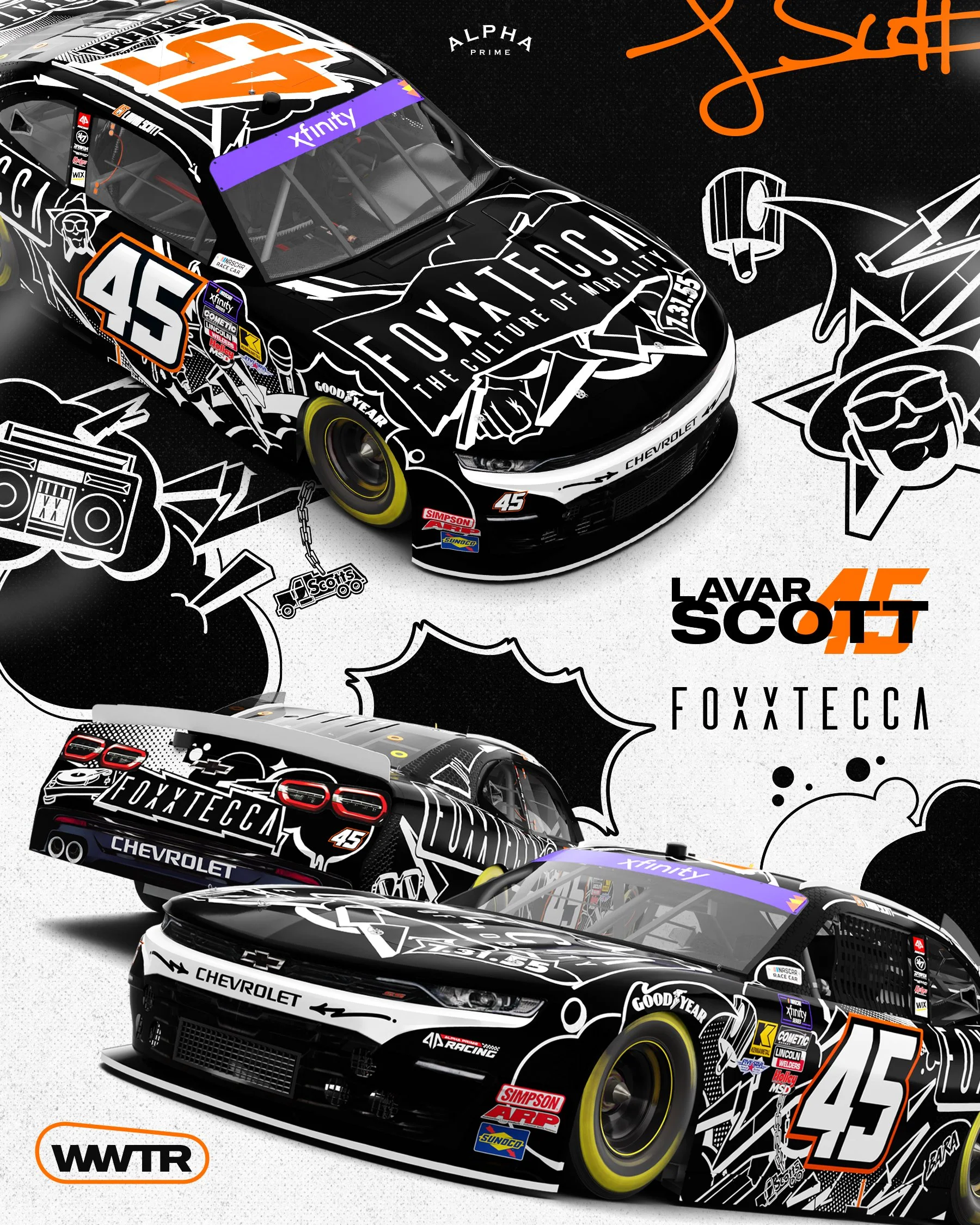 Lavar Scott to Debut Culturally Inspired NASCAR Xfinity Art Car