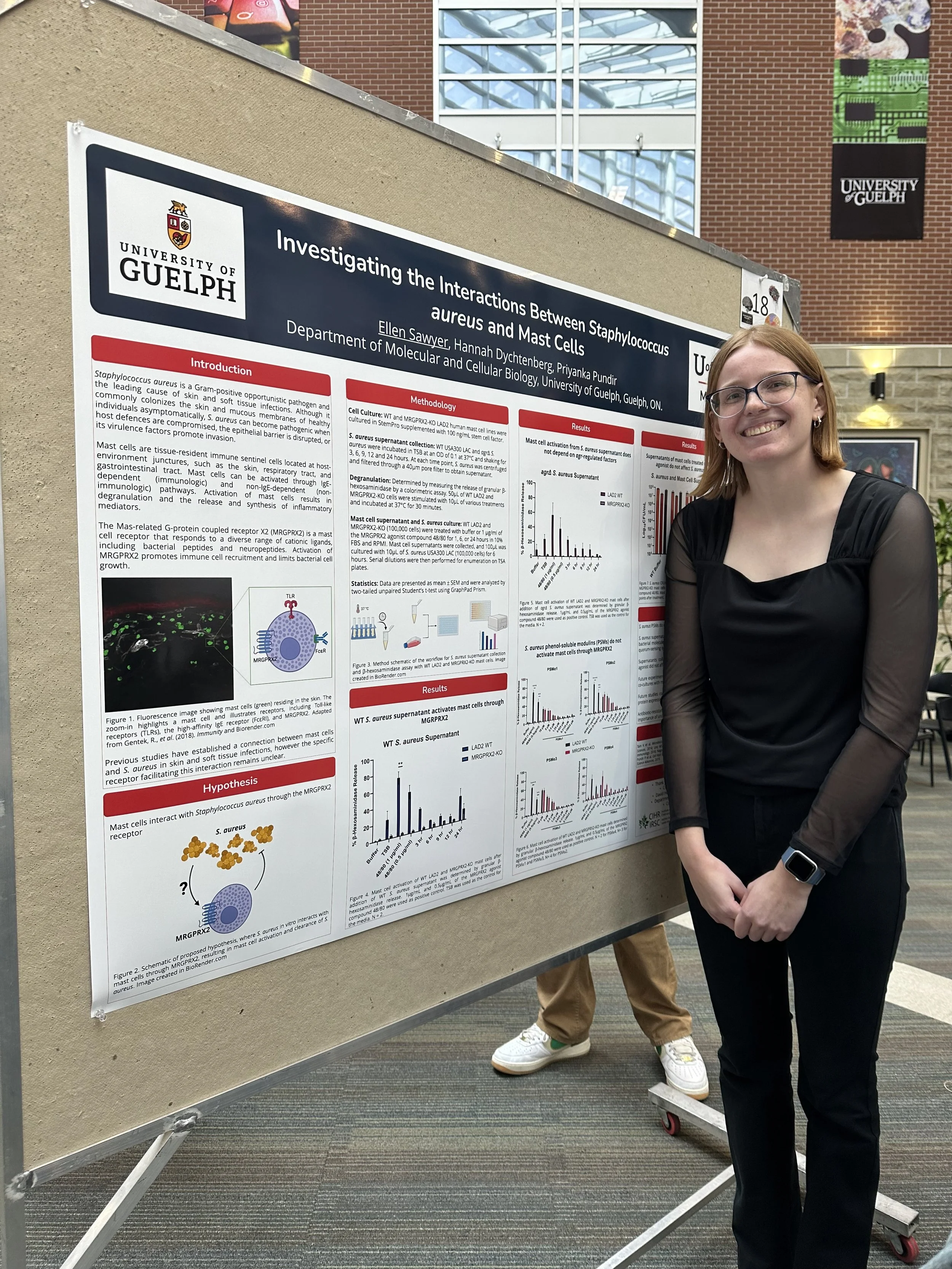 Ellen presenting her MCB*4510 poster, April 2026