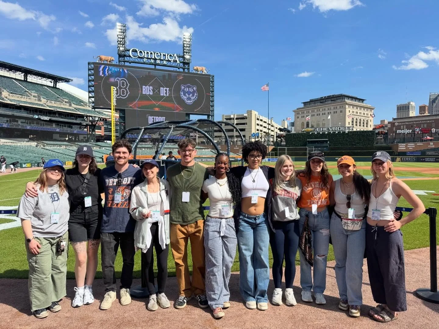 Hazel takes on the Tigers! 🐯 We got the opportunity to take our team on the field during batting practice for our most recent team outing. 

We couldn&rsquo;t be more grateful for this amazing team! Since the shop opened it&rsquo;s been busier than 