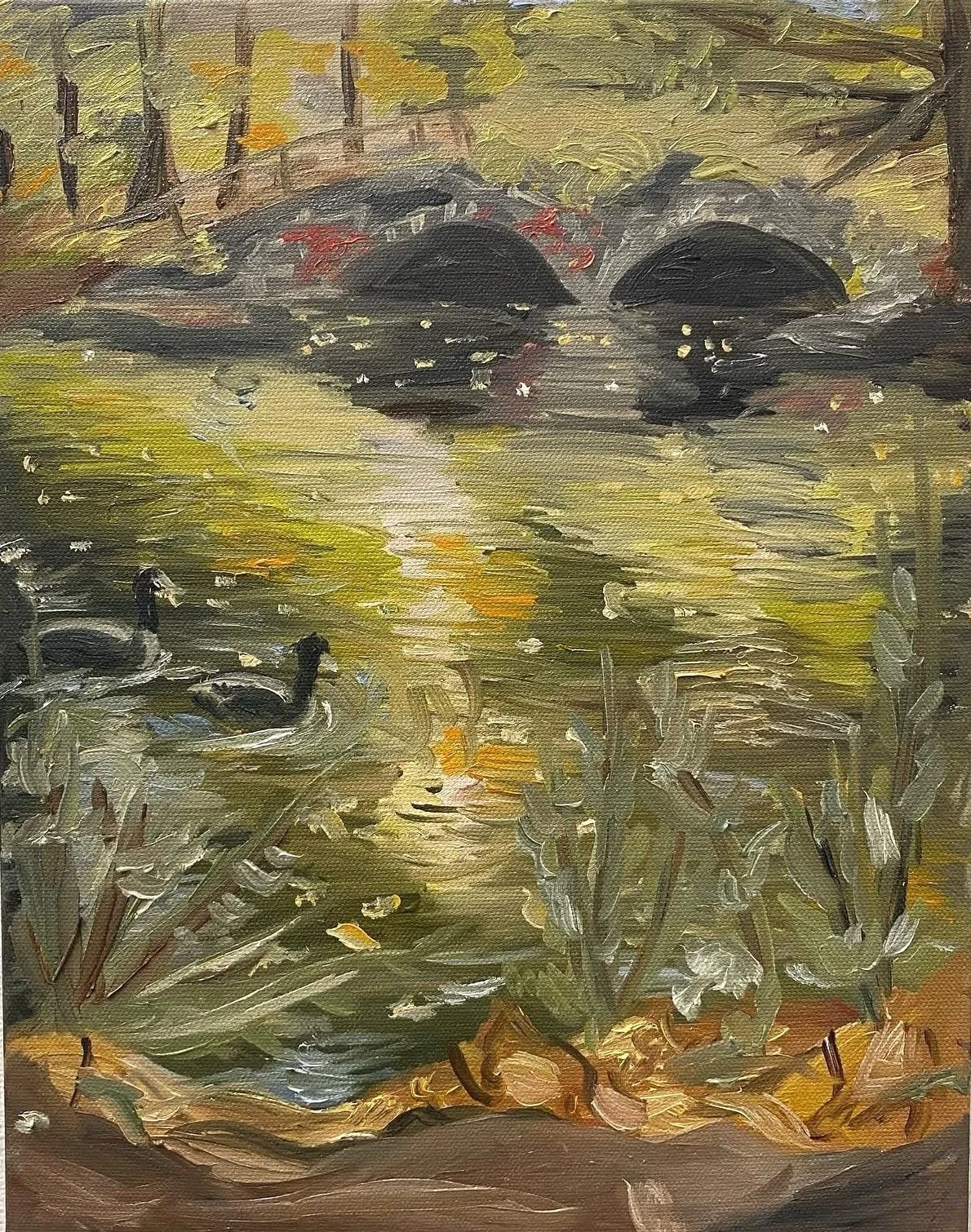 Untitled 9x12 inches, oil on stretched canvas.