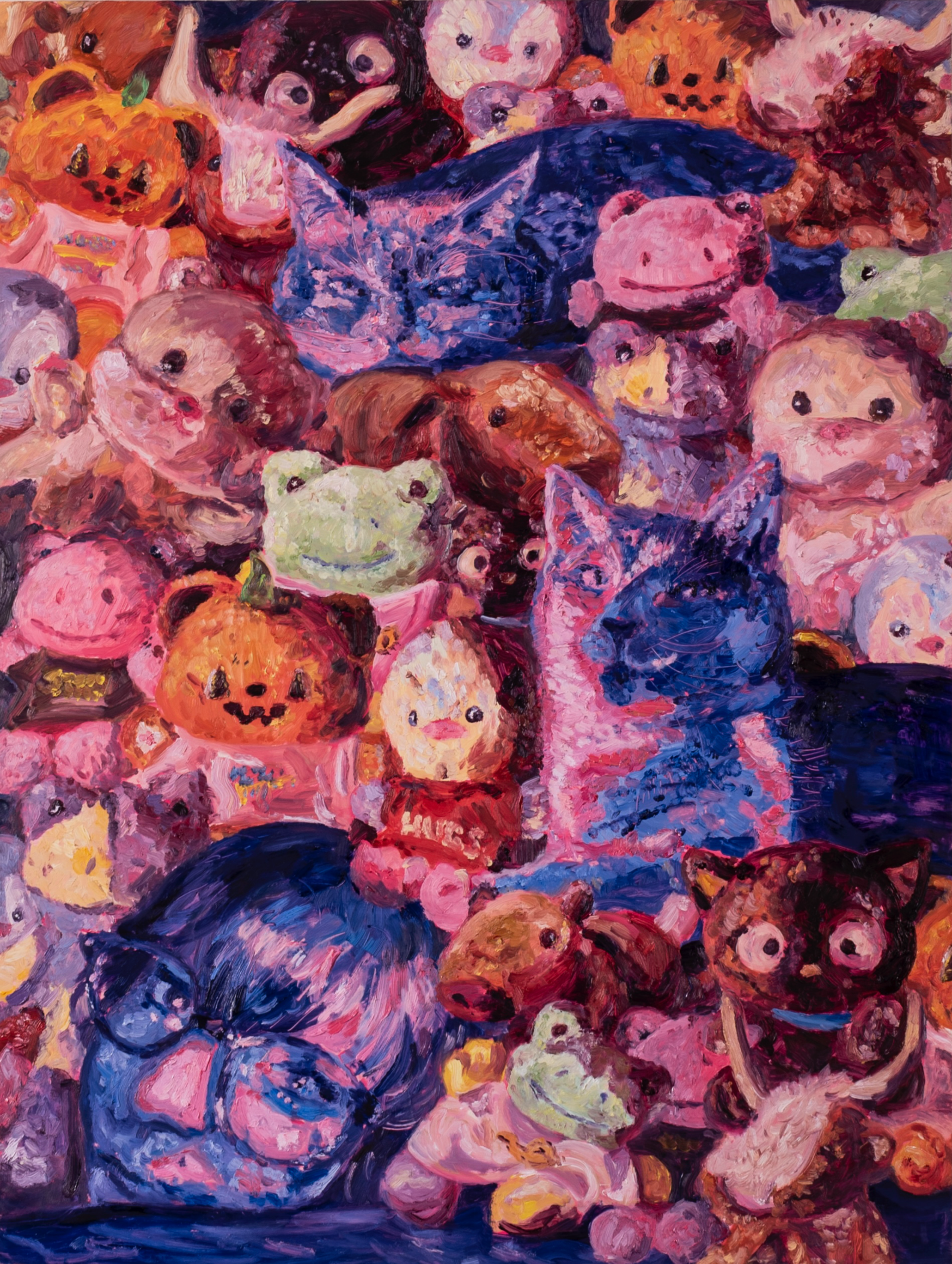 "Over and Over" 18x24 inches, oil on wood panel. 2025.