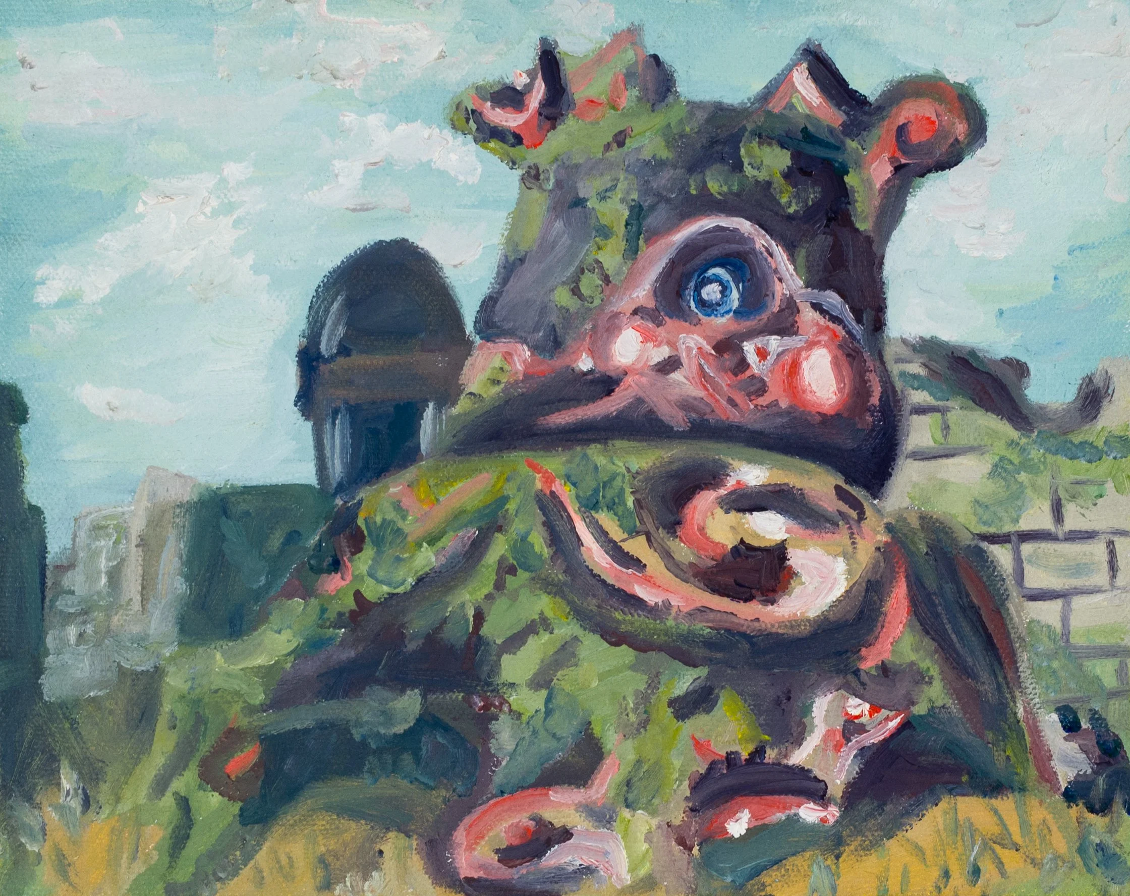 “Guardian” 8x10 inches, oil on stretched canvas. 2023.