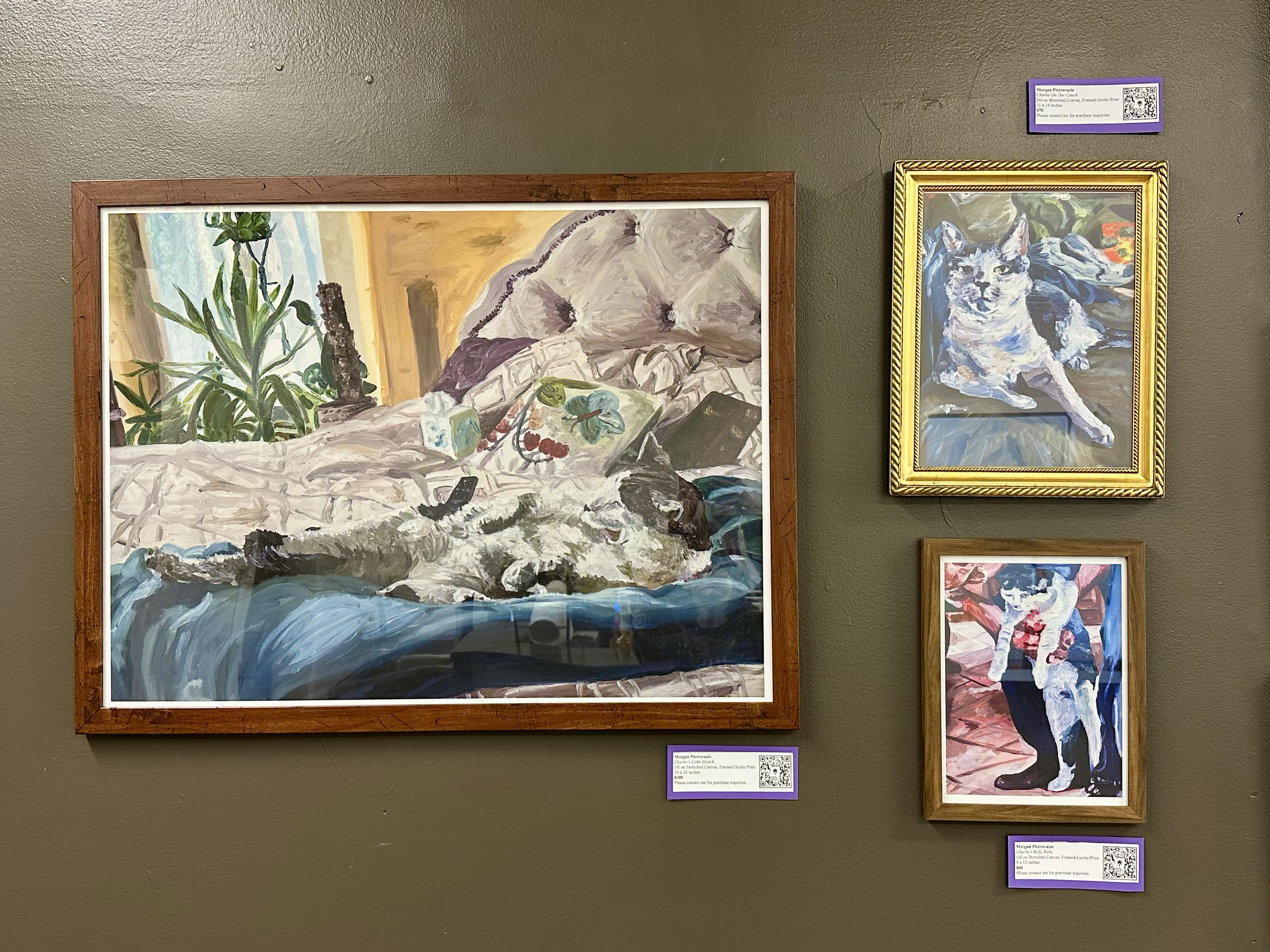 Middlebury Coffee Co October Exhibition, Group Exhibition. Showcased Artist. 