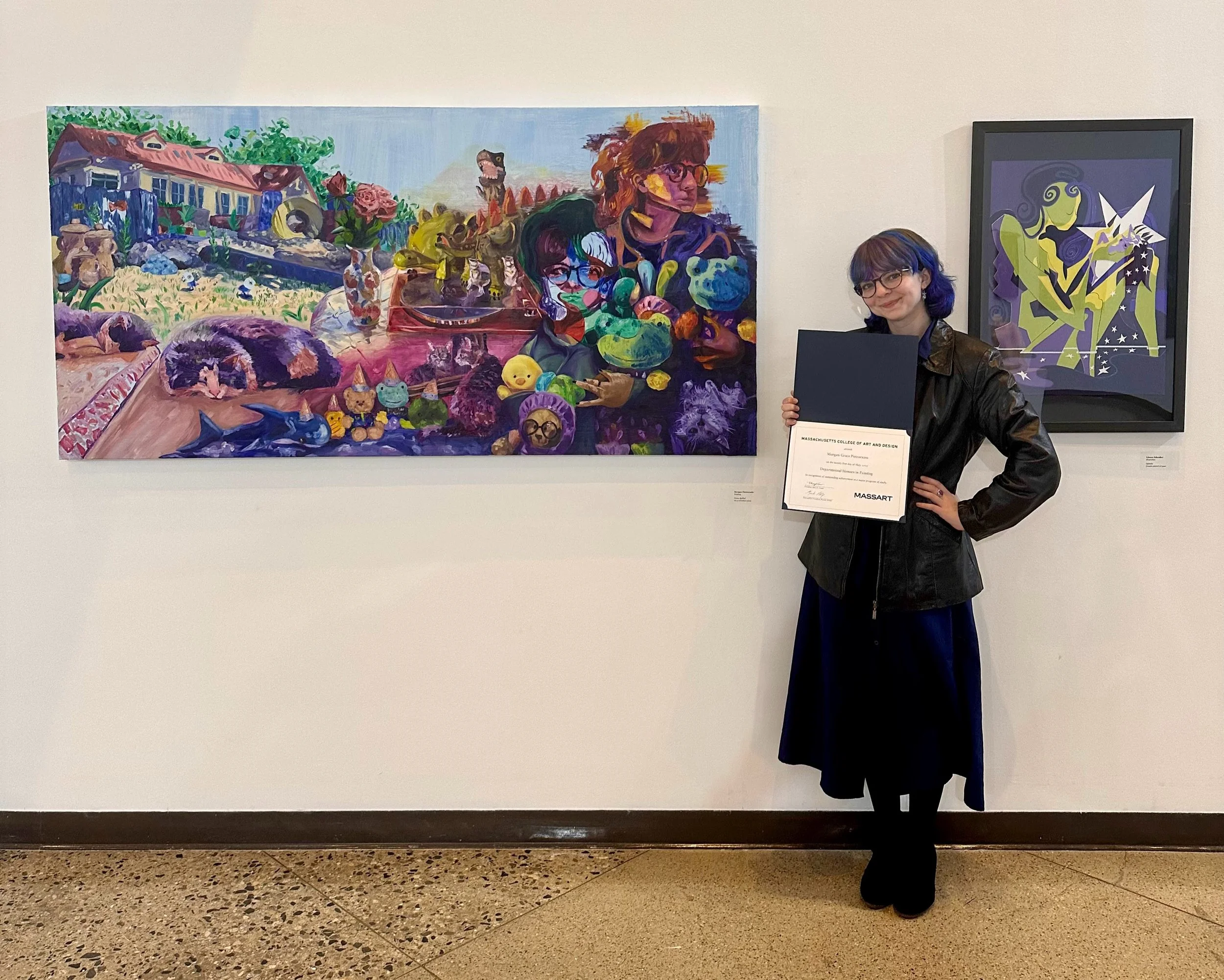 MassArt Senior Show 2025, Group Exhibition. Showcased Artist.