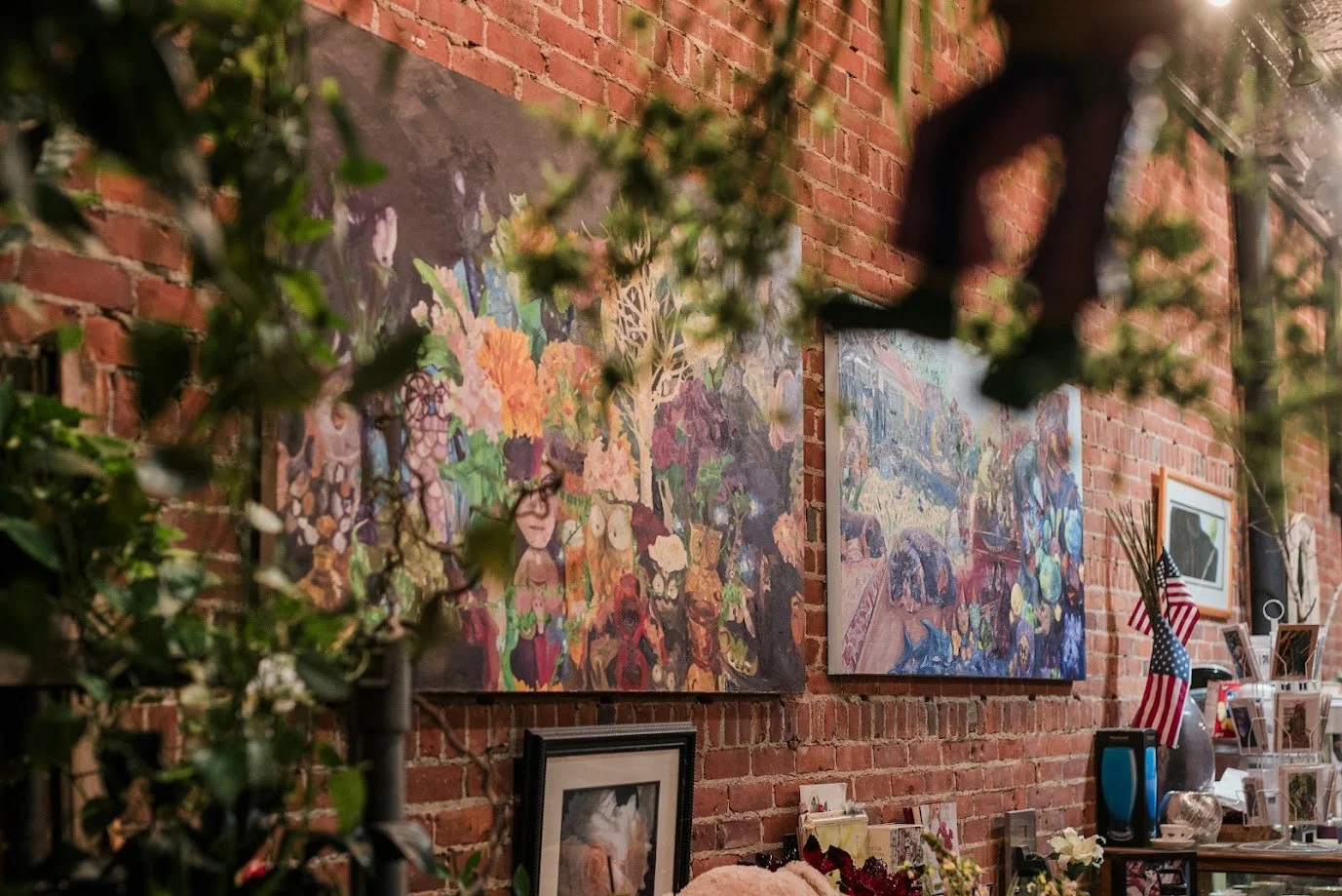 Behind Her Lenses- Solo Show. Showcased Artist, Art Installer. Terri’s Flower Shop, Naugatuck CT.