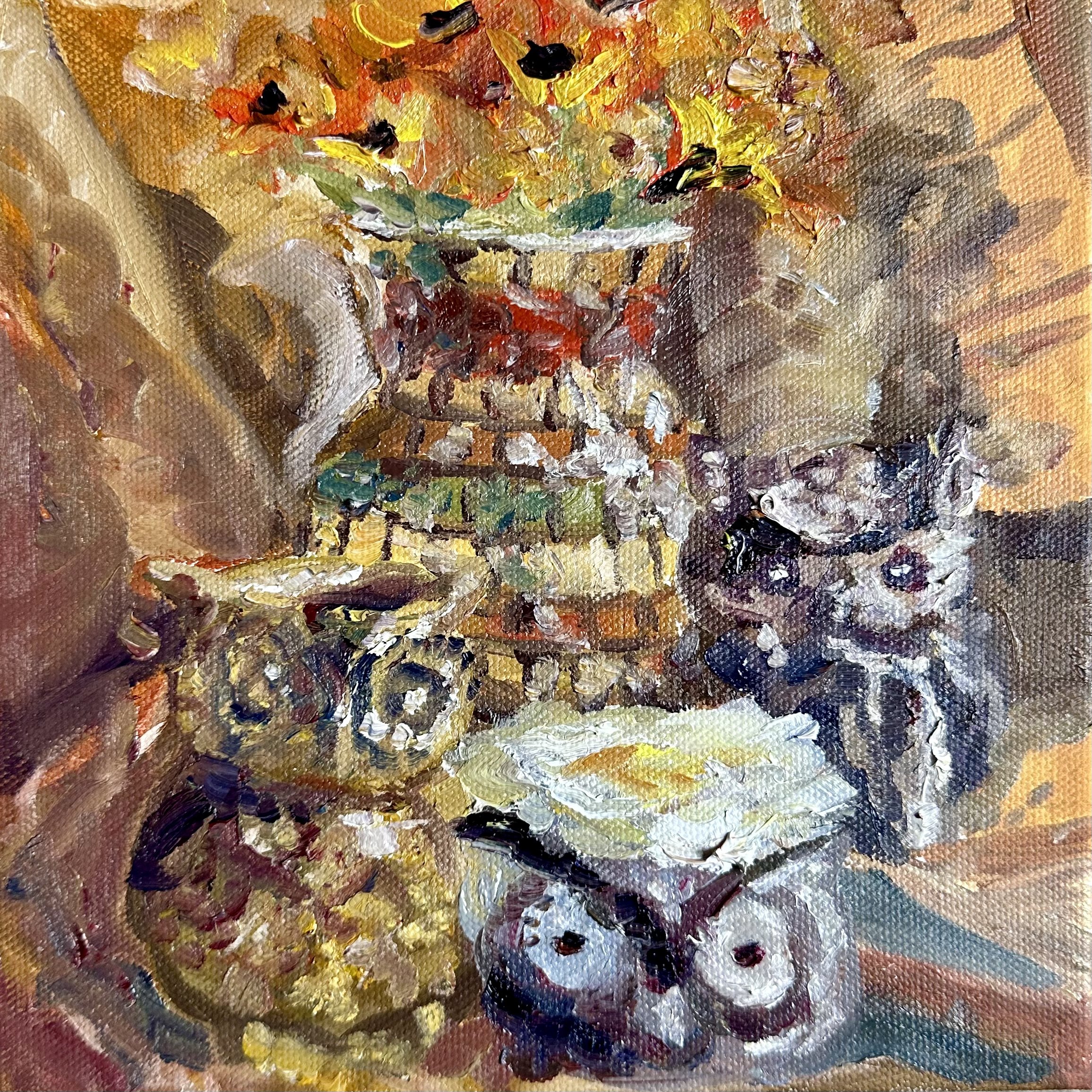 Untitled. 10x10 inches, oil on stretched canvas.