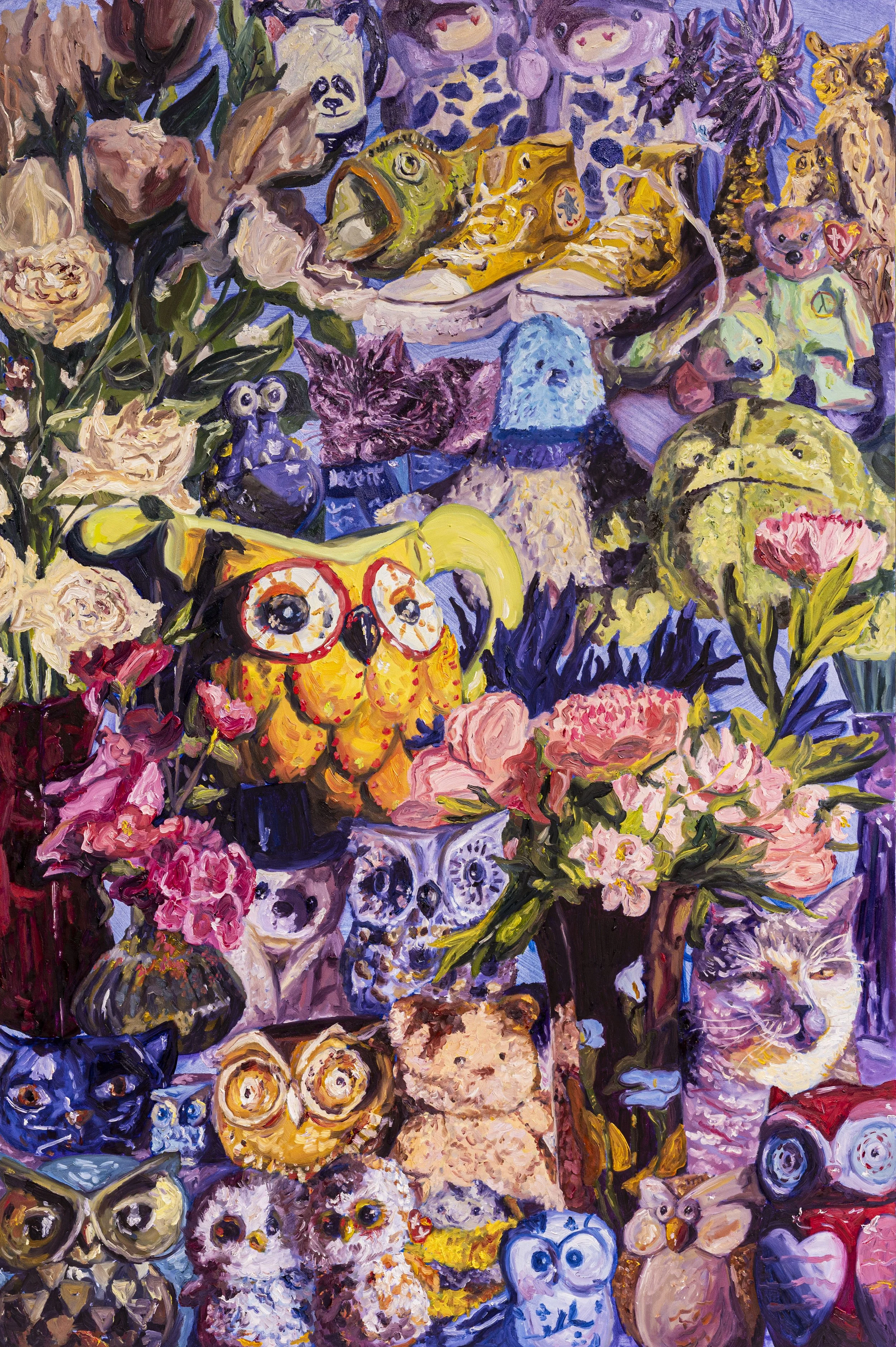 "Scale of Mind" 24x36 inches, oil on wood panel.