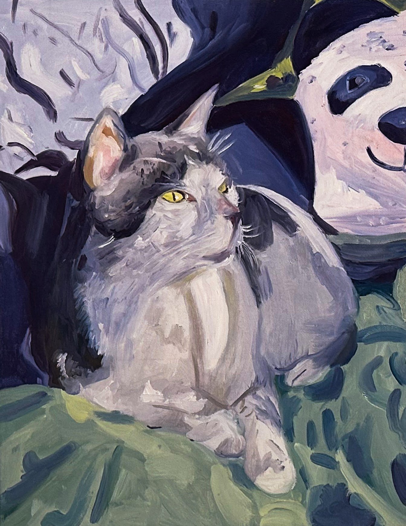 “Portrait of Charlie” 16x20 inches, oil on stretched canvas.