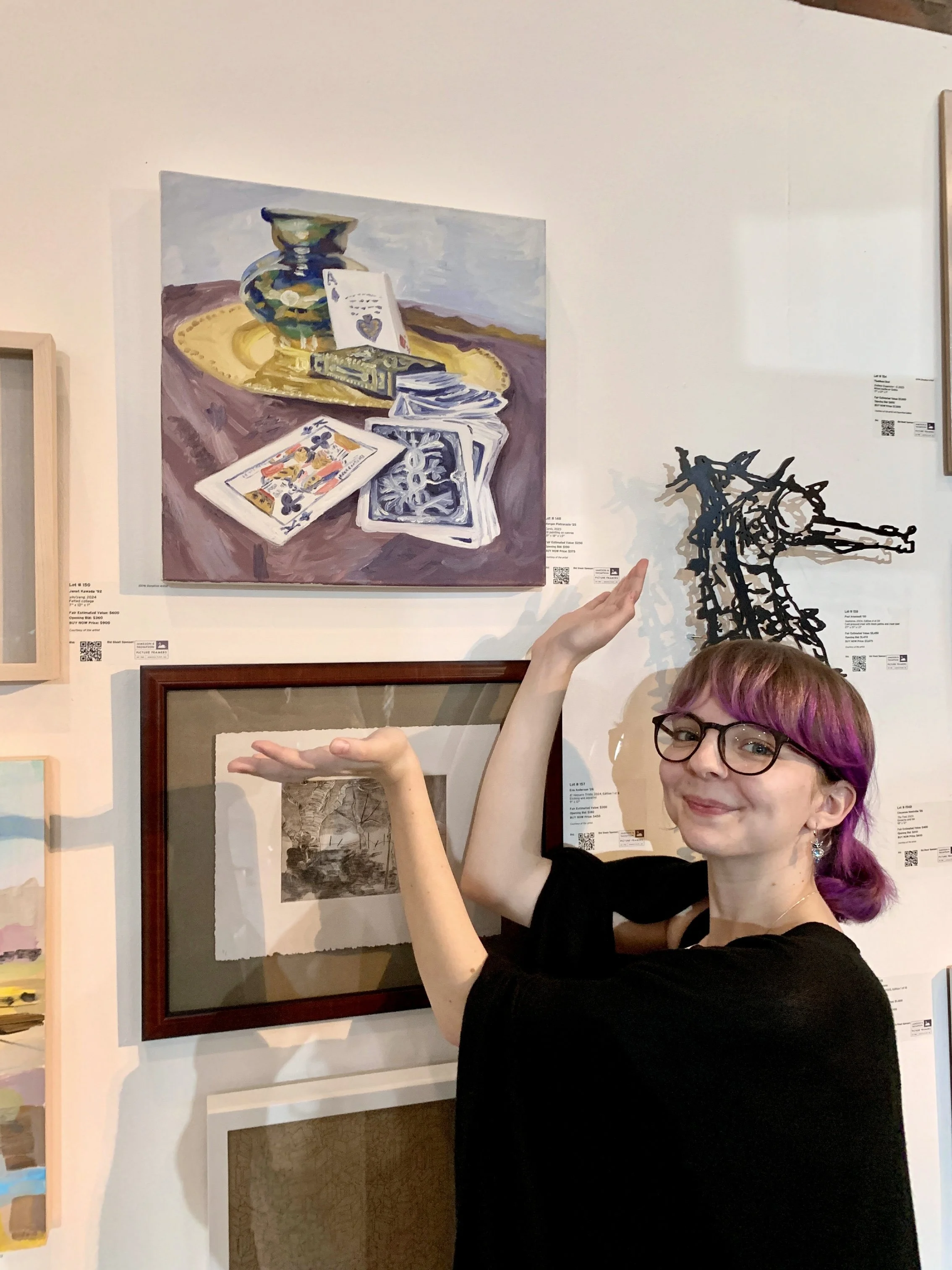 MassArt Auction 2025, Benefit Exhibition. Showcased Artist.