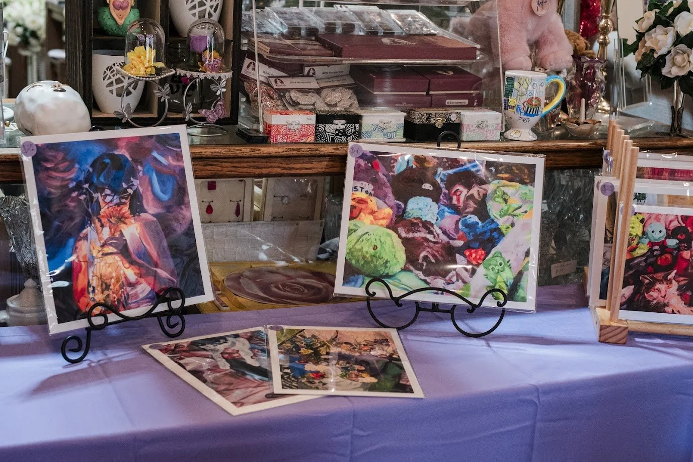 Behind Her Lenses- Solo Show. Showcased Artist, Art Installer. Terri’s Flower Shop, Naugatuck CT.