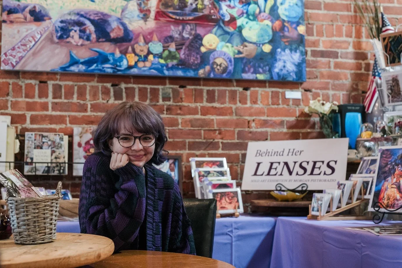 Behind Her Lenses- Solo Show. Showcased Artist, Art Installer. Terri’s Flower Shop, Naugatuck CT.