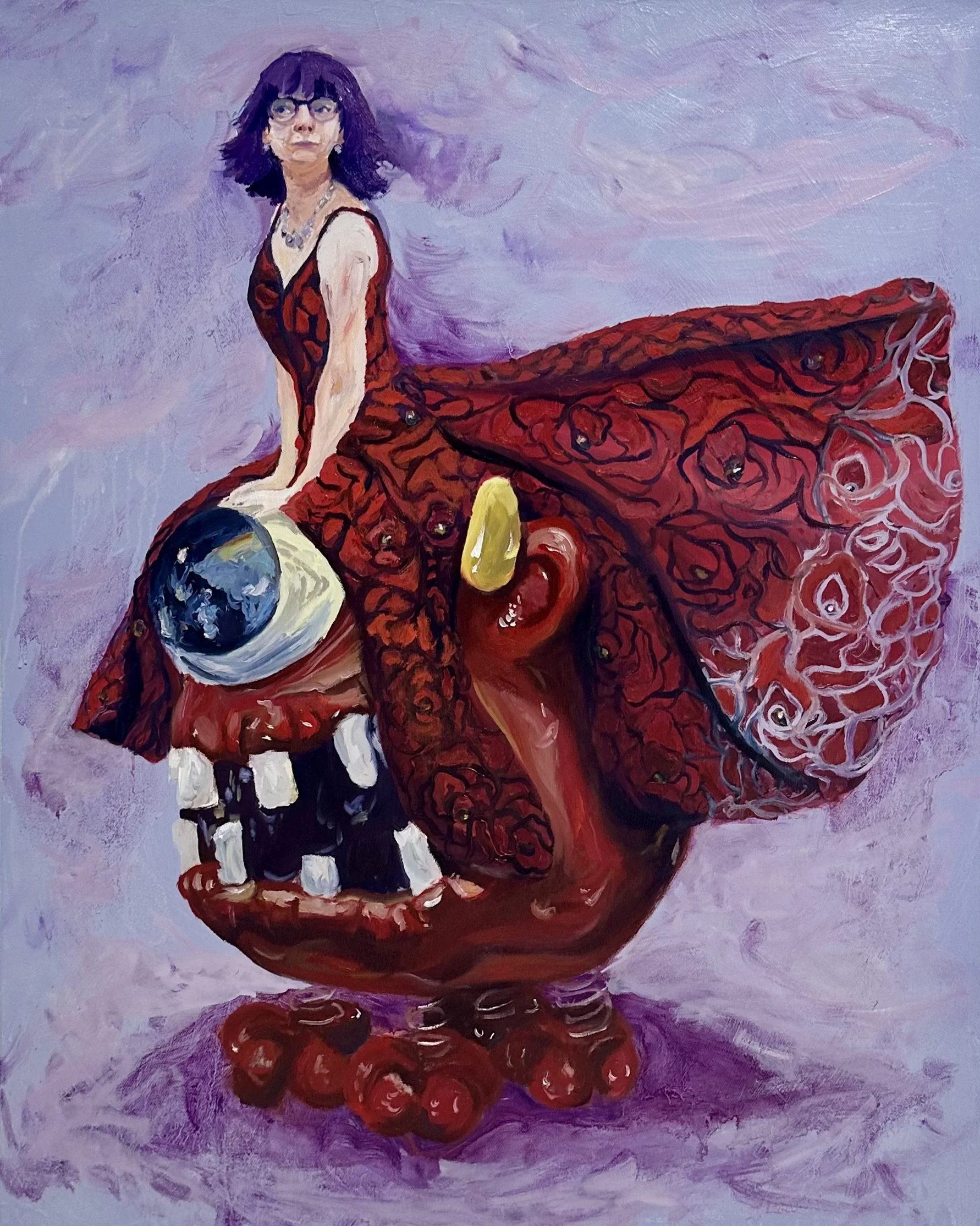 “Exploring Whimsicality” 30x24 inches, oil on stretched canvas.