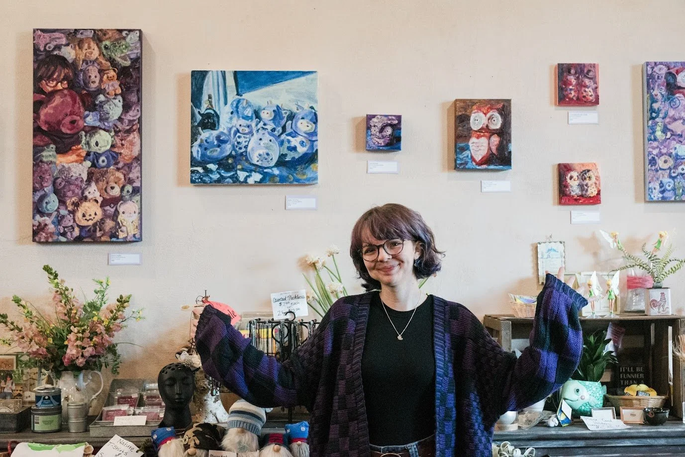 Behind Her Lenses- Solo Show. Showcased Artist, Art Installer. Terri’s Flower Shop, Naugatuck CT.