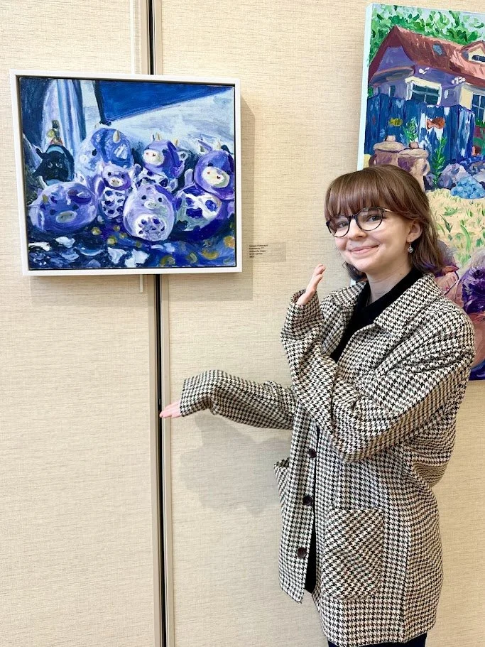 "Joy in Color: Celebration, Vibrancy, Energy" Juried Group Exhibition. Showcased Artist. Arts Center East, Eureka Gallery. Vernon, CT. 2026