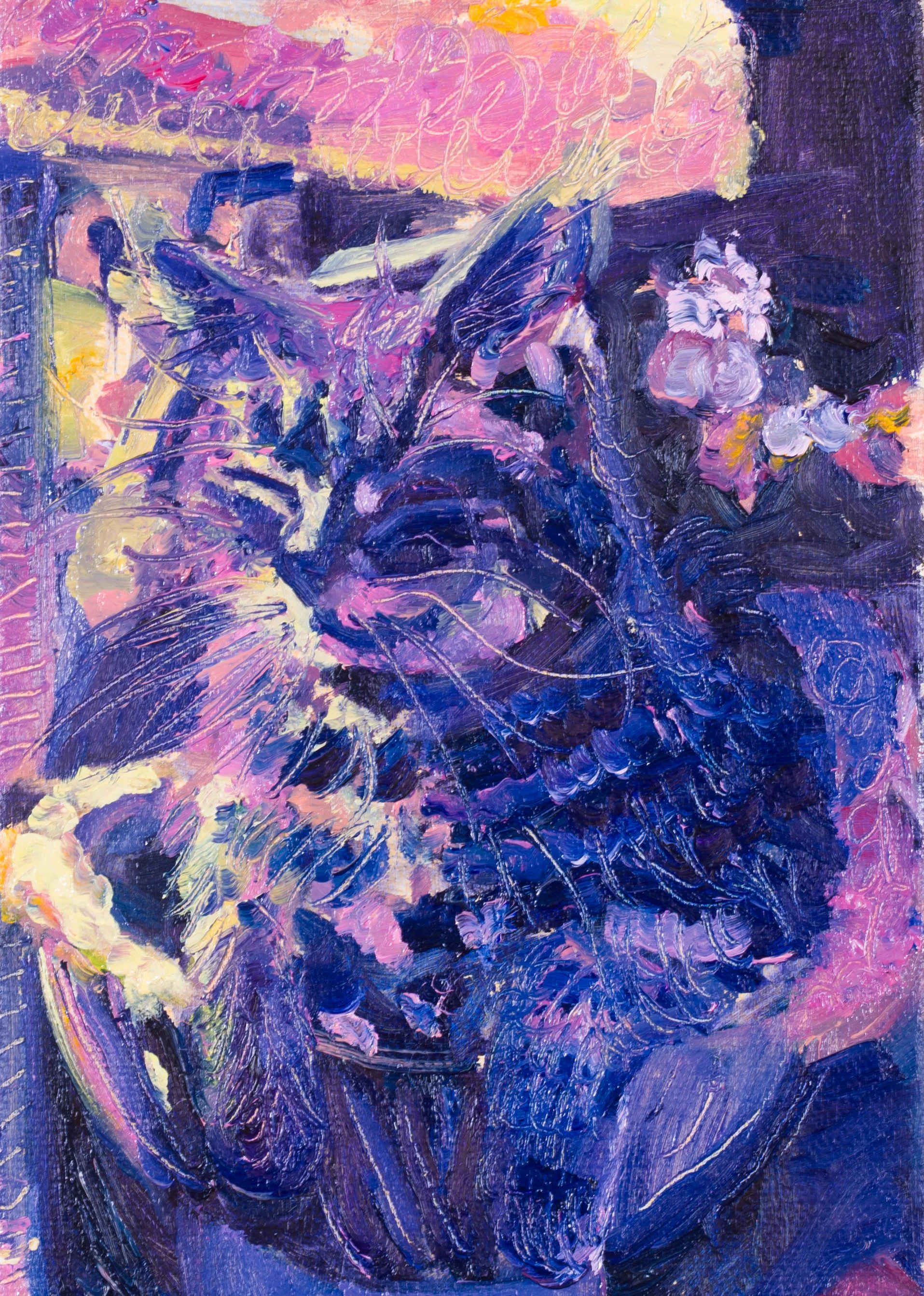 “Loki's Nest” 5x7 inches, oil on stretched canvas.