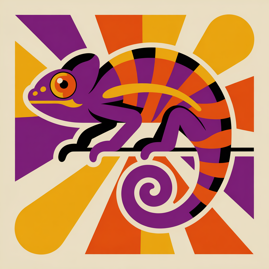 Retro adaptable shape illustration representing flexible real estate marketing strategies