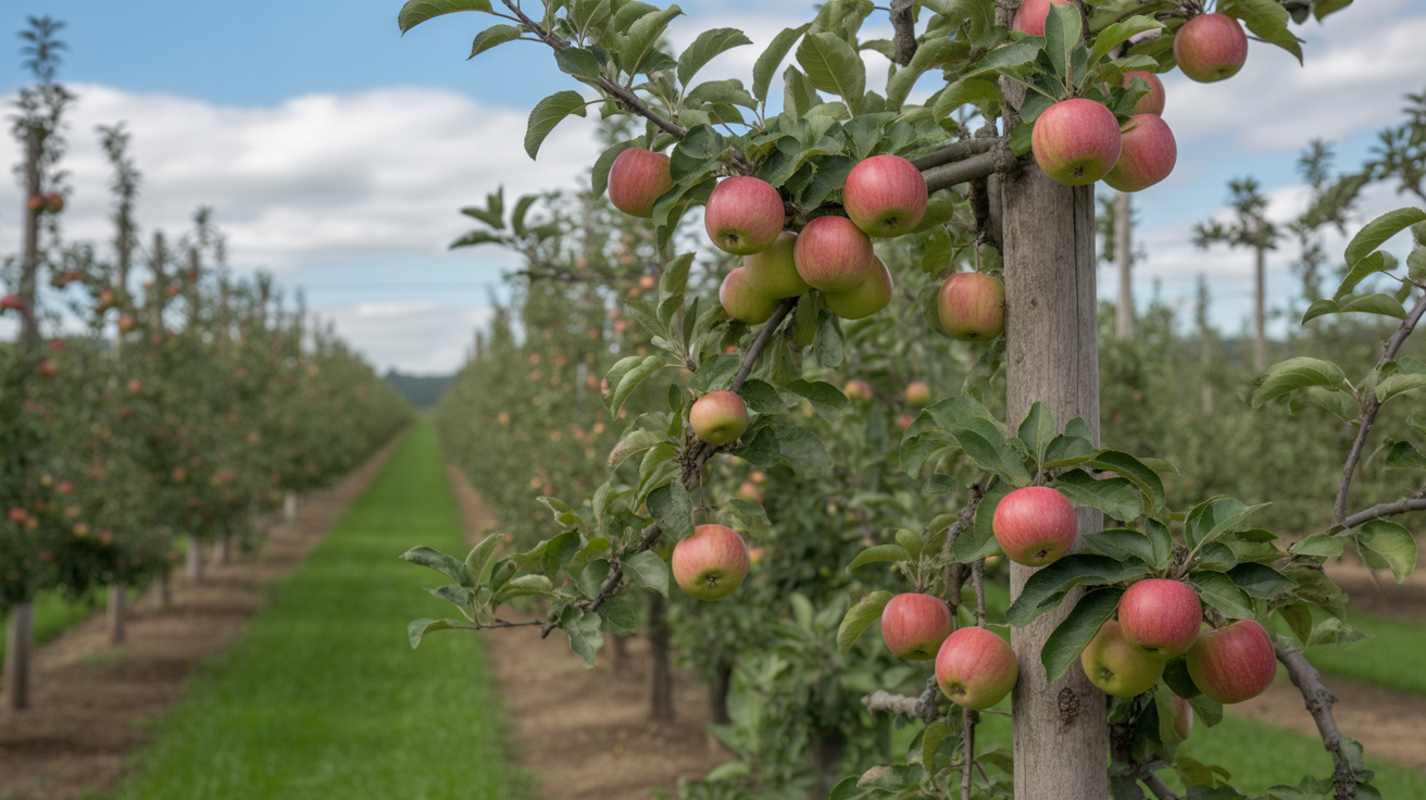 Productive apple orchard representing return on investment from professional marketing consultation and strategy